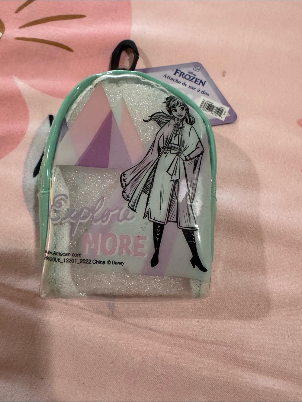 Disney Mini Backpack in Mint, Pastel Purple & Glitter